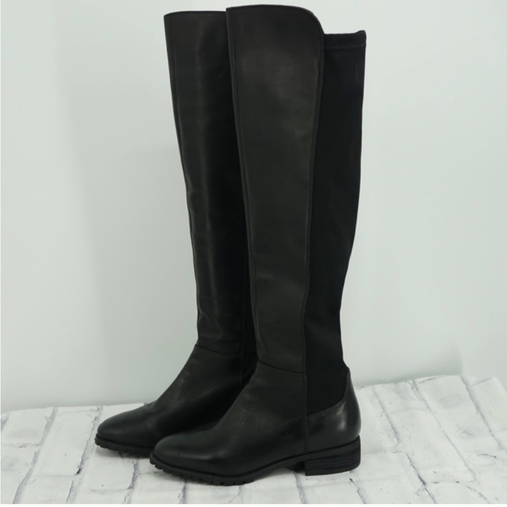 Blondo Women’s Velma Over the Knee Leather Waterproof Black Boots